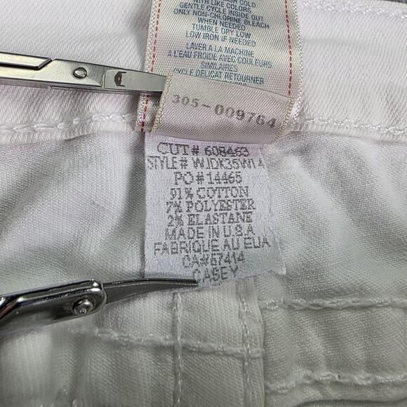True Religion Jeans Womens 31 White Casey Low Rise Skinny Stretch Denim USA - Picture 16 of 16